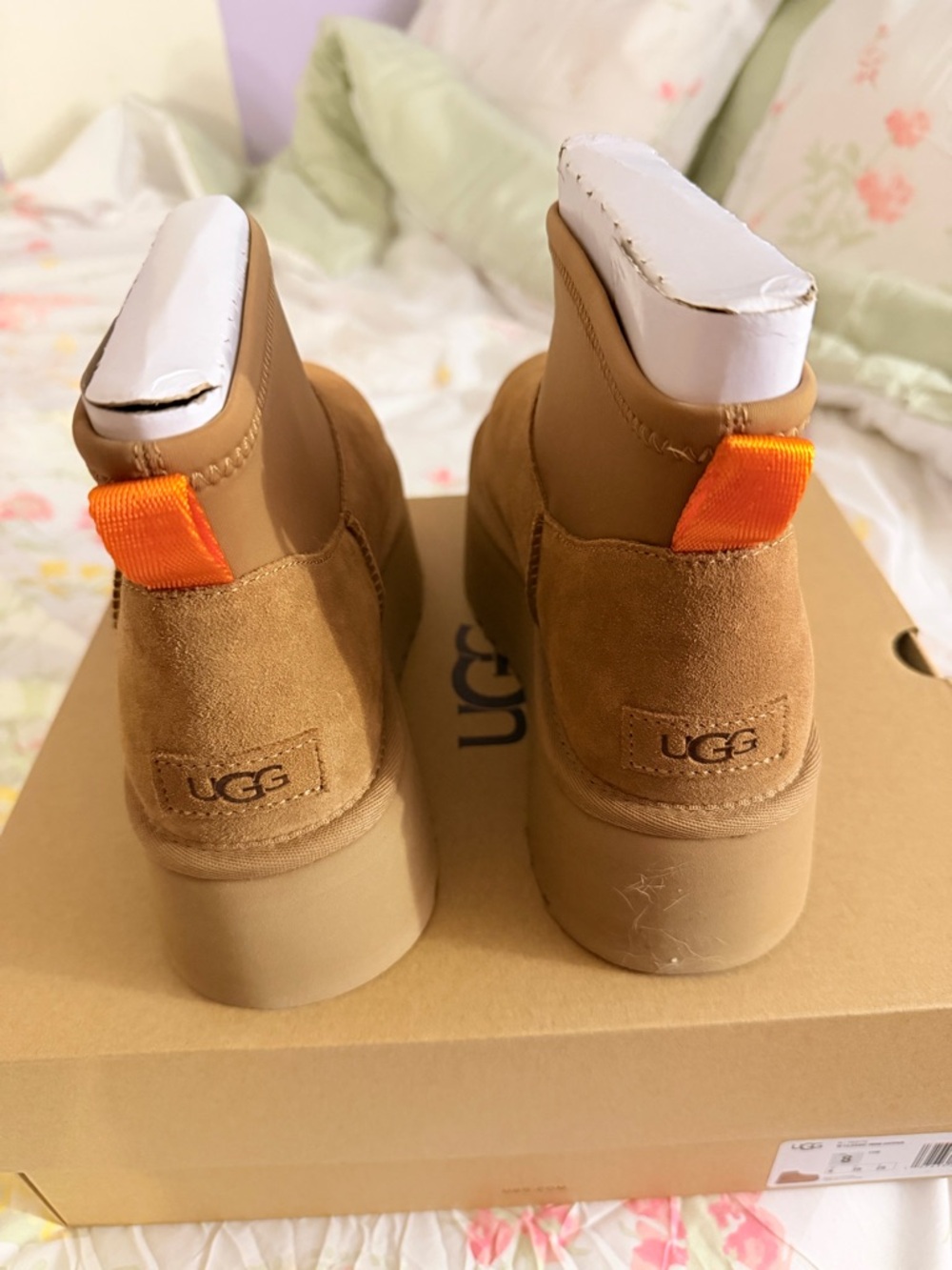 UGG Women's Chestnut/Tan Platform Ankle Booties - Picture 3 of 3